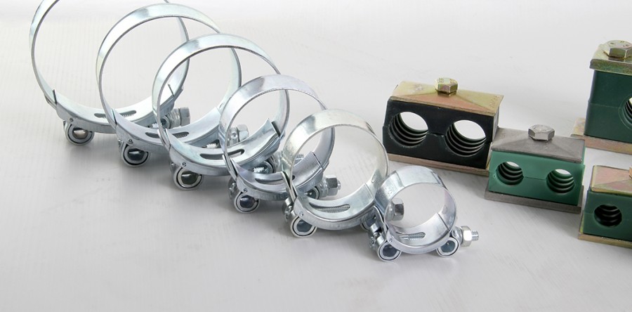 Collier de fixation  /  Tube hydraulique électrozingué